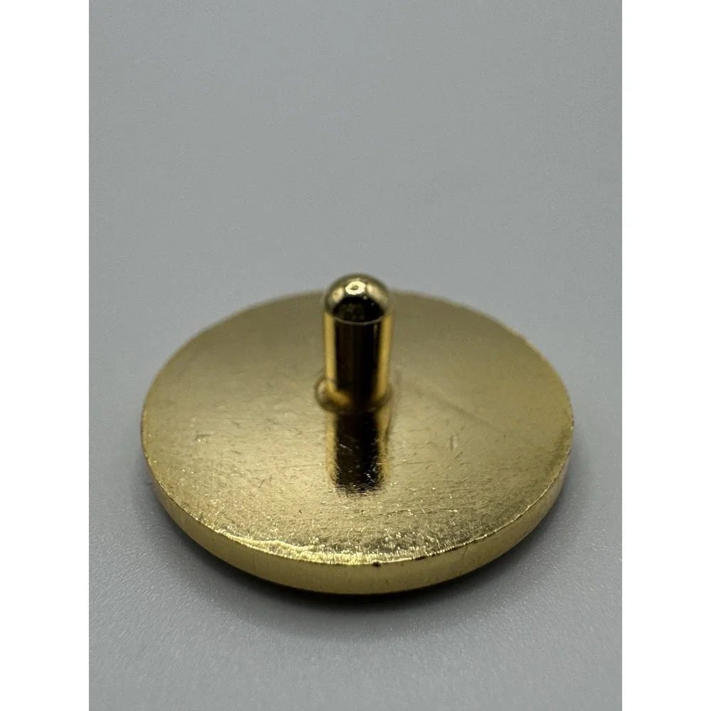 Masters Golf Tournament Shirt Stud Set Enamel Logo Gold Tone Button Studs Case